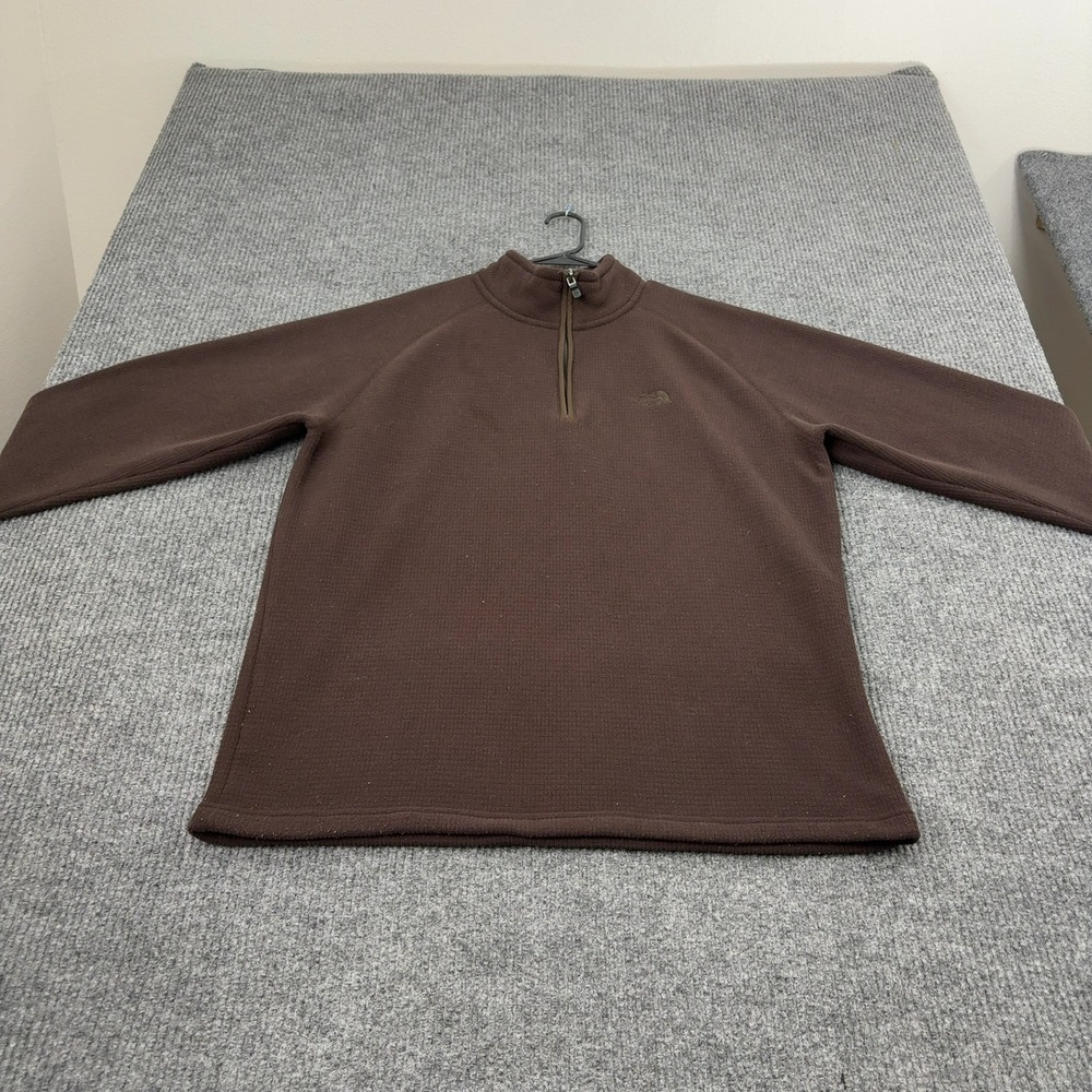 The North Face Pullover Mens XL Brown Polyester Quarter Zip Gorpcore Outdoors